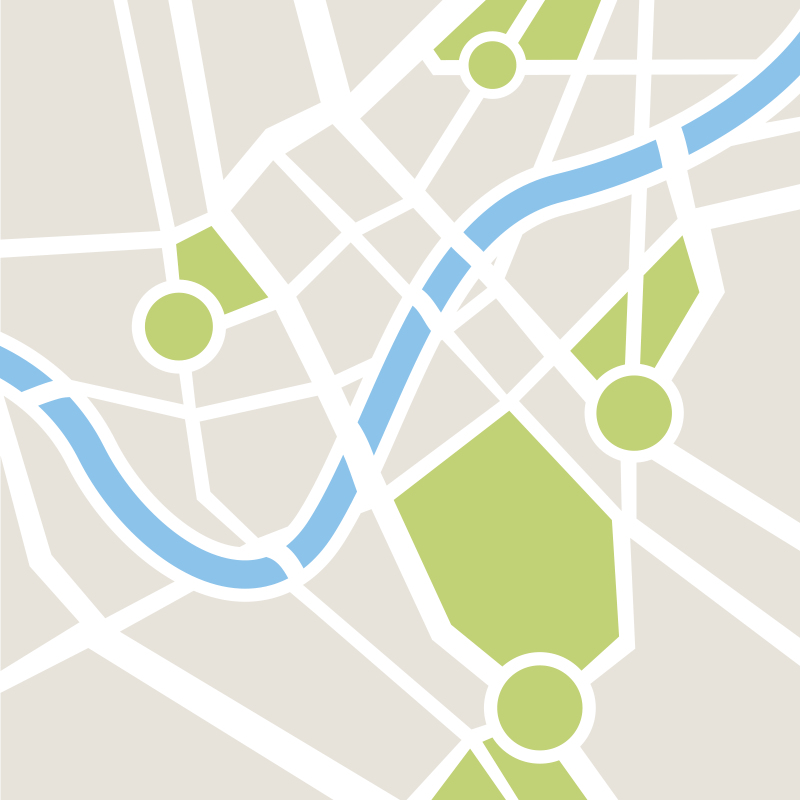 Csodálatos városi utak bakelit szőnyeg - TenStickers