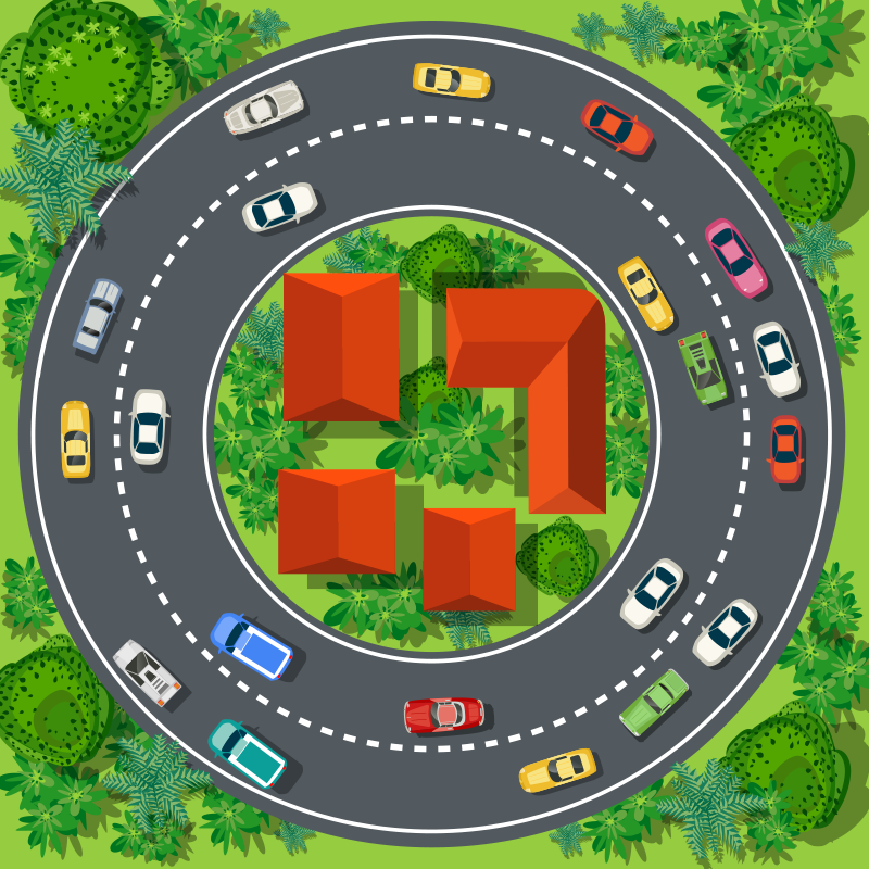 Játékos áramkör vinil szőnyeg mások - TenStickers