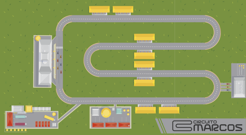 Versenypálya játszótér Vinil szőnyeg nevekkel - TenStickers