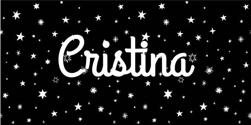 Egyedi csillagos Vinil szőnyeg nevekkel - TenStickers