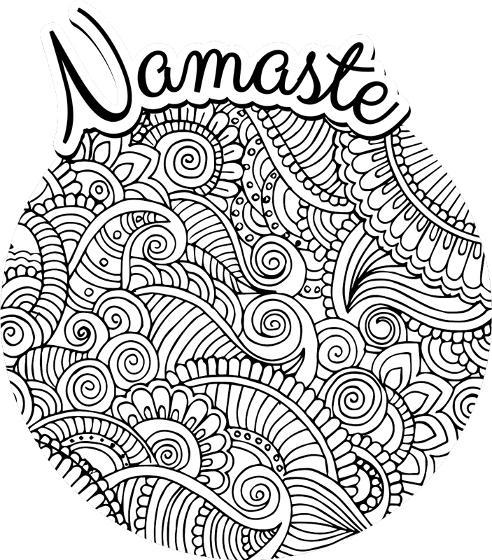 Mandala namaste vinyl szőnyeg - TenStickers