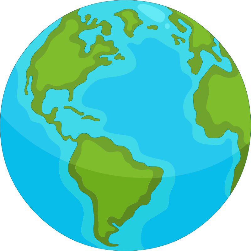 Szemléltető világtérkép bakelit szőnyeg - TenStickers