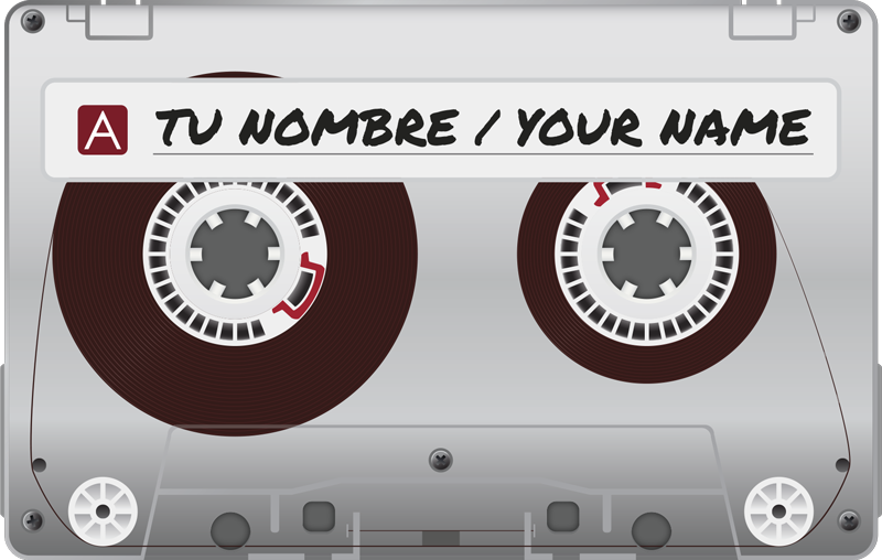 Szőnyeg pvc rádiókazetta névvel - TenStickers