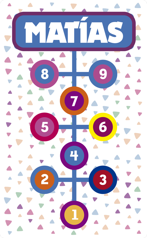 Személyre szabott komló Vinil szőnyeg nevekkel - TenStickers