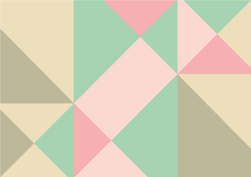 Csodálatos lágy színek geometriai vinil szőnyeg - TenStickers