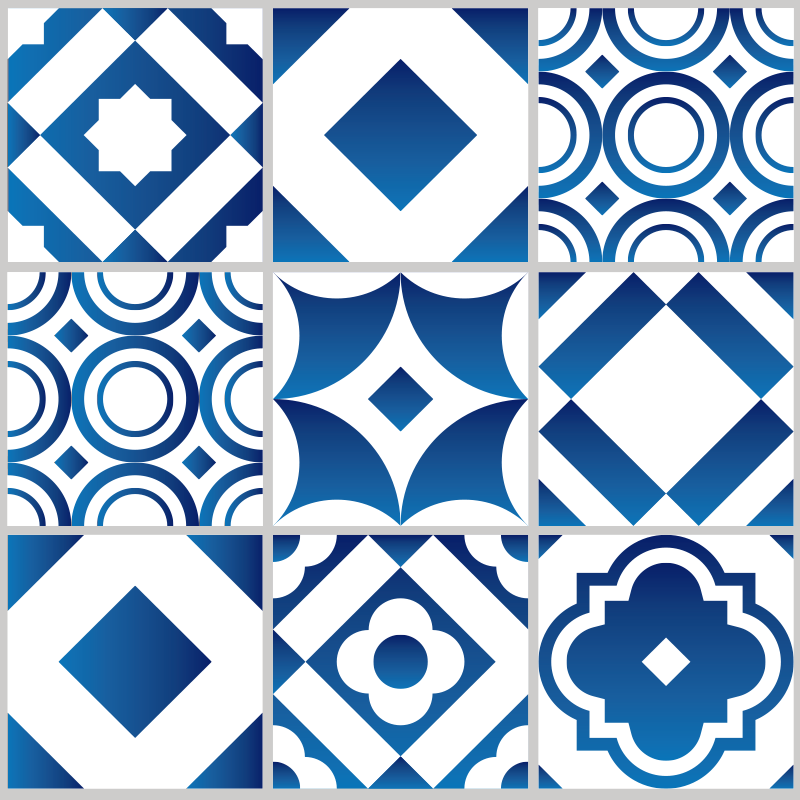 Elegáns csempe vinil konyhai szőnyeg - TenStickers