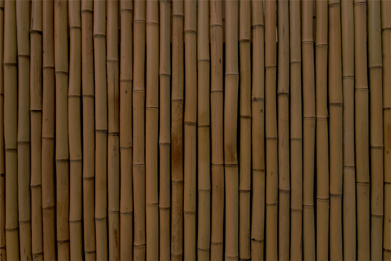 Sötét bambusz utánzat modern vinyl szőnyeg - TenStickers