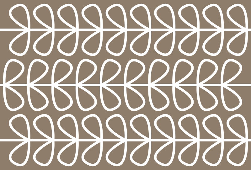 Bézs levelek mintás etnikai vinil szőnyegek - TenStickers