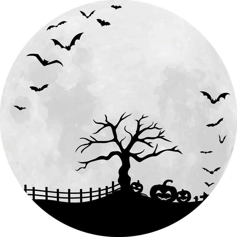Kísérteties halloween jelenet vinil szőnyeg halloween - TenStickers