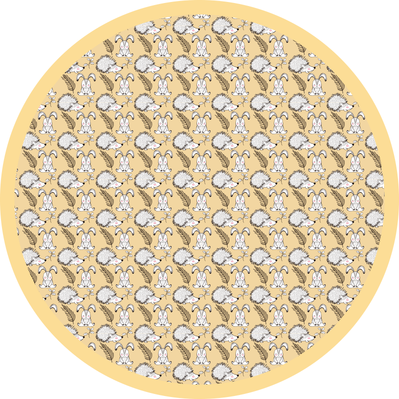 Sertés és nyúl állati vinilszőnyeg - TenStickers