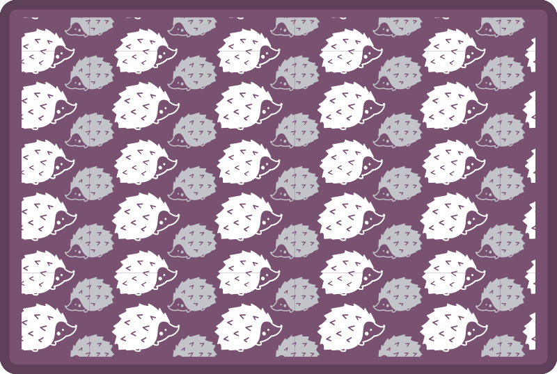 Rajzfilm sün vinil szőnyeg gyerekek - TenStickers