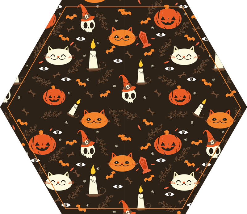ünnepi halloween minta vinil szőnyeg halloween - TenStickers