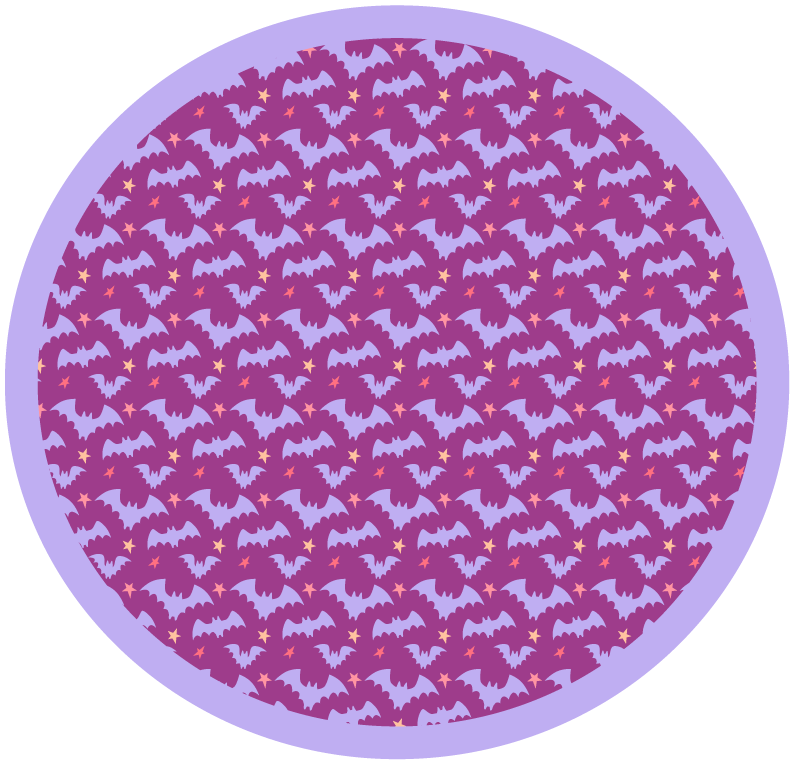 Halloween denevér motívum vinil szőnyeg halloween - TenStickers