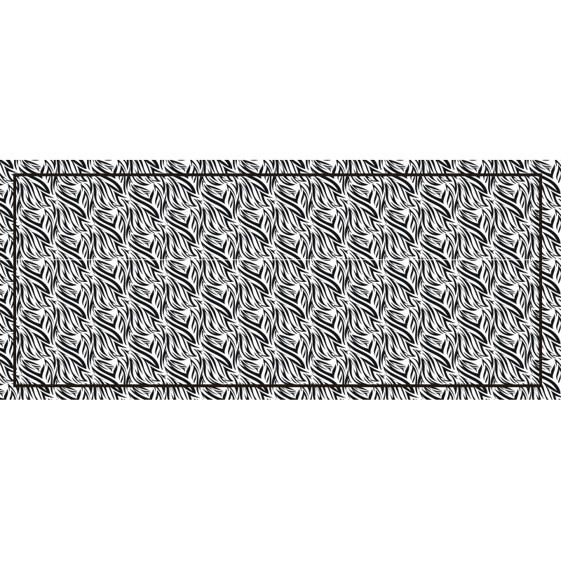 Zebra csavarodik vinil szőnyeg állatnyomat - TenStickers