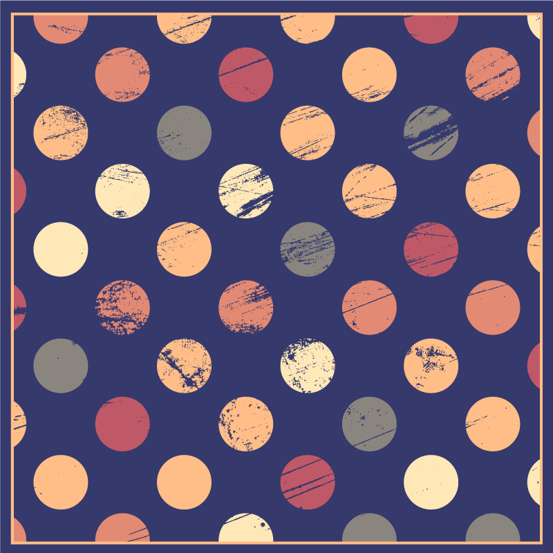 Kék háttér withcircles vinyl szőnyeg - TenStickers