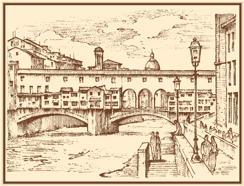 Firenzei olasz nappali szőnyeg - TenStickers