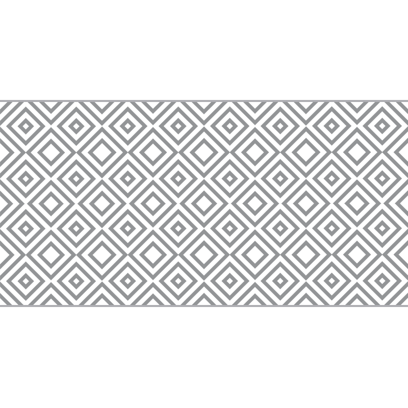 Panoráma szürke négyzetek modern vinyl szőnyeg - TenStickers