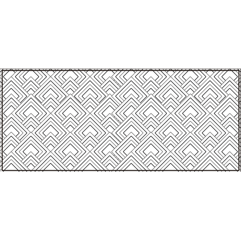 Geometriai labirintus minta vinil szőnyeg geometriai - TenStickers