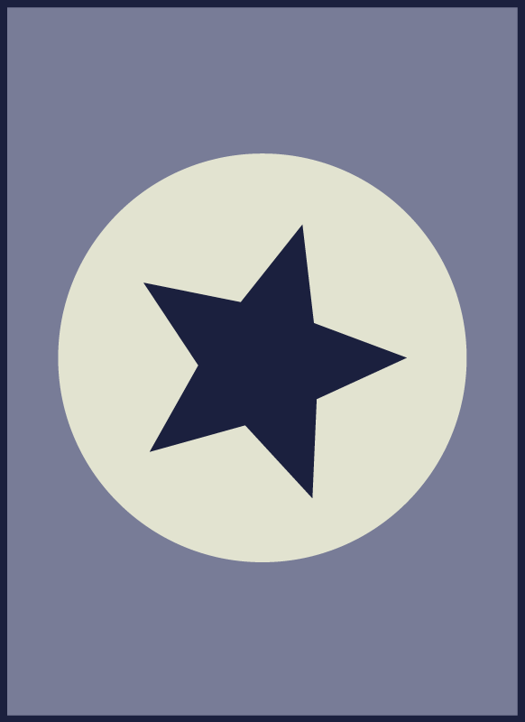 Csillag középpontja vinil szőnyeg csillagok - TenStickers