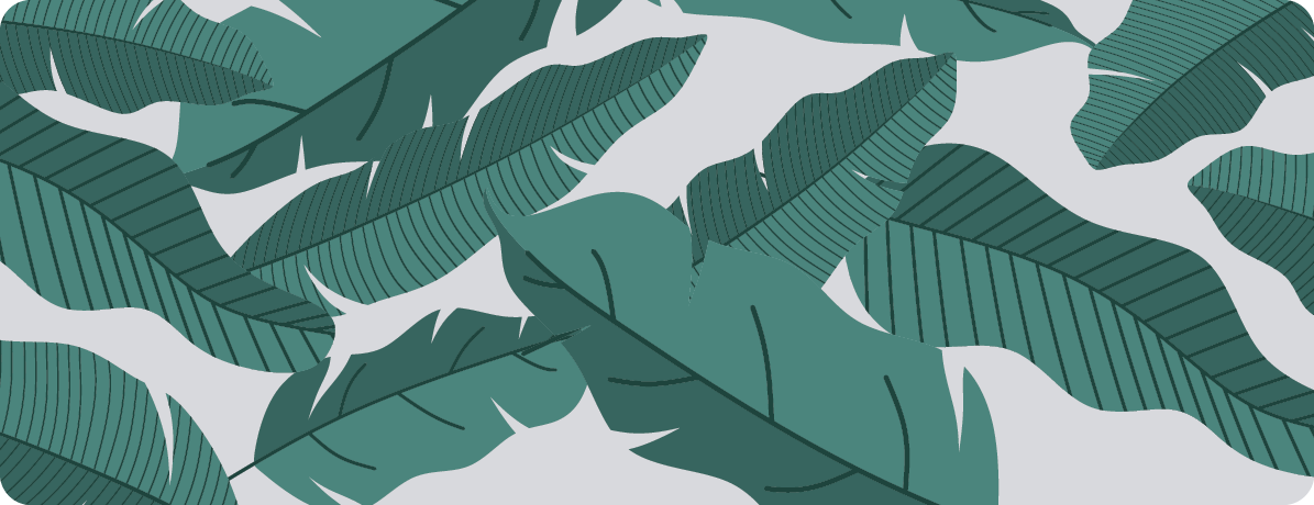 Botanikai levélkialakítás vinil szőnyeg virágok és növények - TenStickers