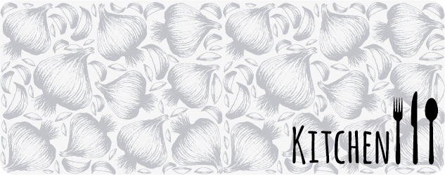 Vinil szőnyeg konyhai villa és kés egyedi szőnyeg - TenStickers