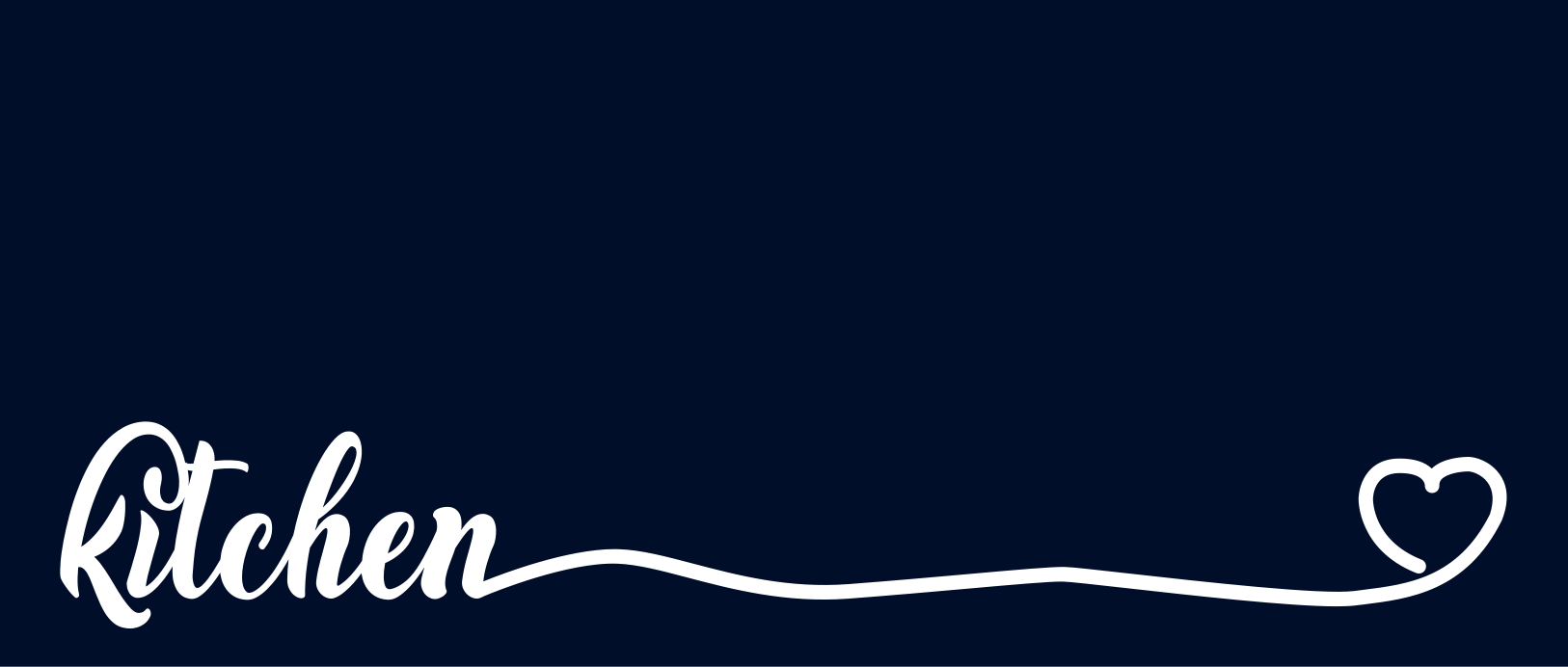 Vinil szőnyeg konyhai és szív egyedi szőnyeg - TenStickers