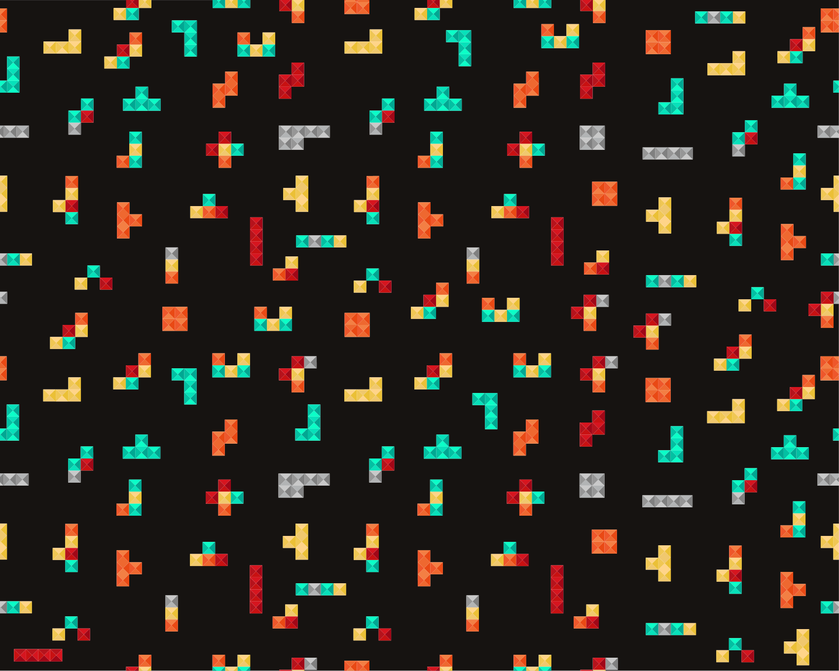 Retro tetris vintage vinyl szőnyeg - TenStickers