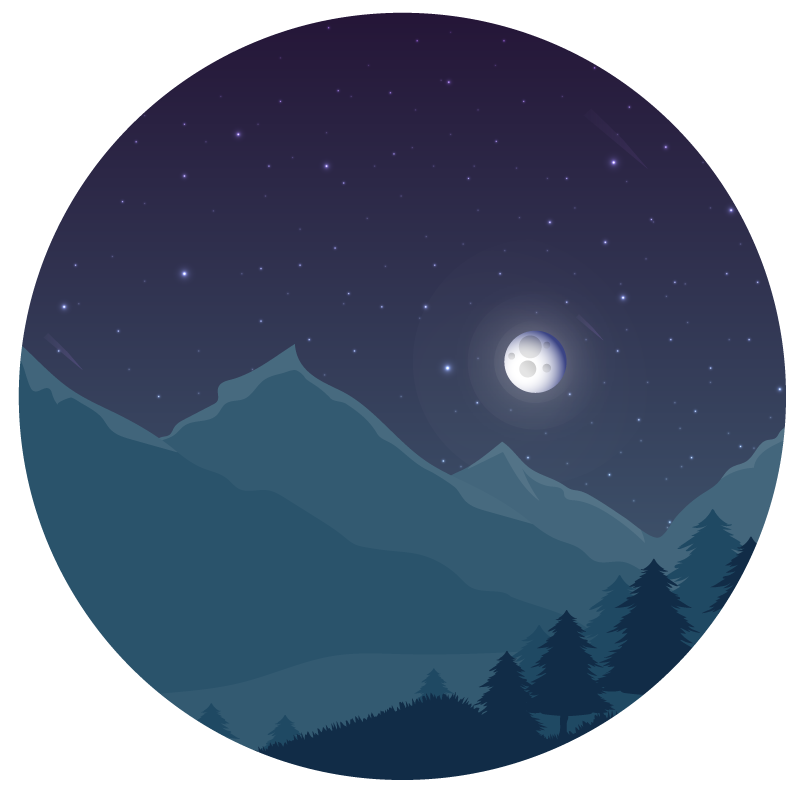 éjszakai égbolt jellegű vinil szőnyeg - TenStickers