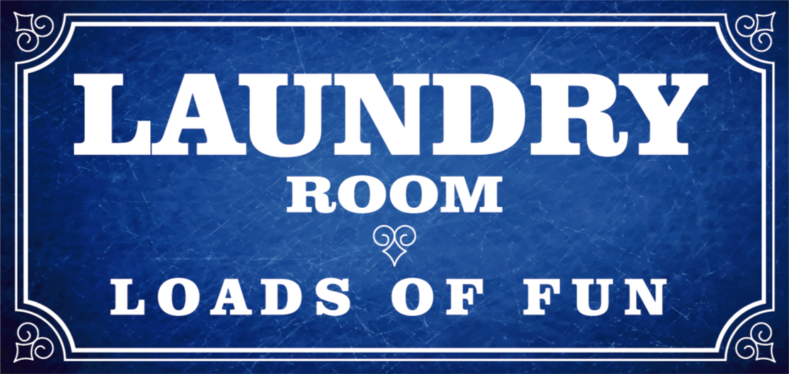 Mosókonyhai szórakozás vinil szőnyeg mondatokkal - TenStickers