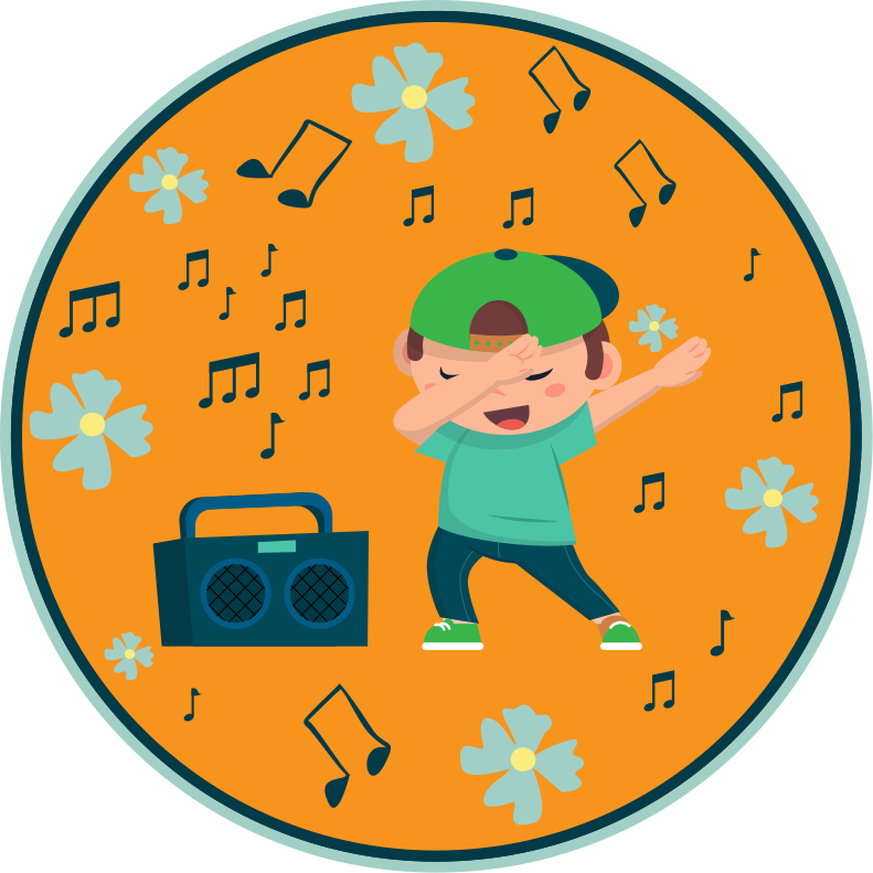 Gyermektánc képei vinil szőnyeg gyerekek - TenStickers