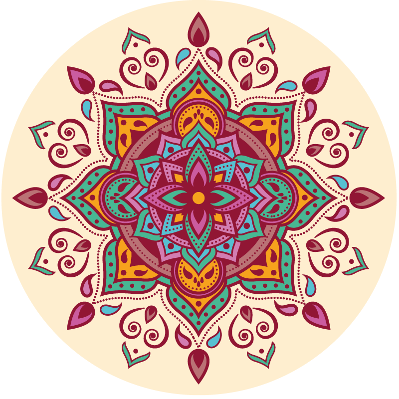 Vinil szőnyeg mandala művészet - TenStickers