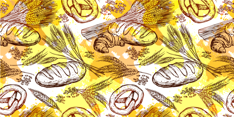 Pékség témájú design vinil szőnyeg természet - TenStickers