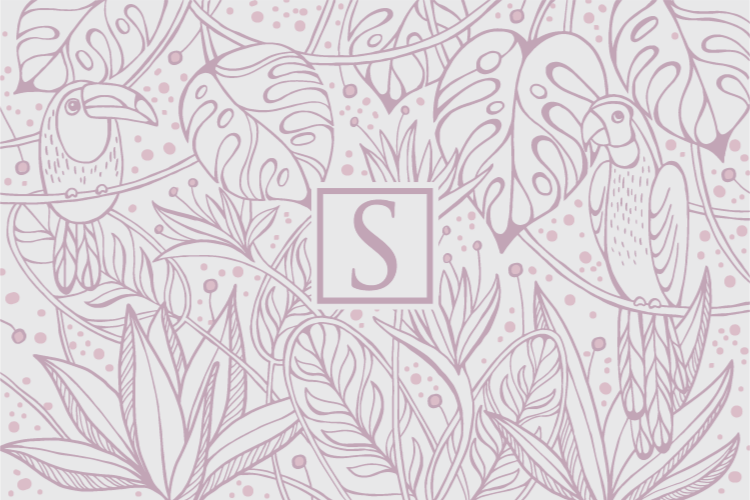 Vinil szőnyeg nevekkel egyedi dzsungel motívum - TenStickers