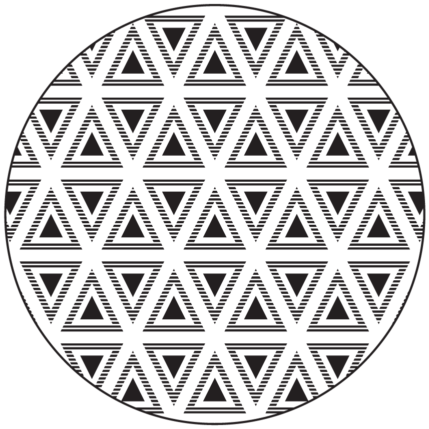 Geometriai háromszög kompozíció vinil szőnyeg geometriai - TenStickers