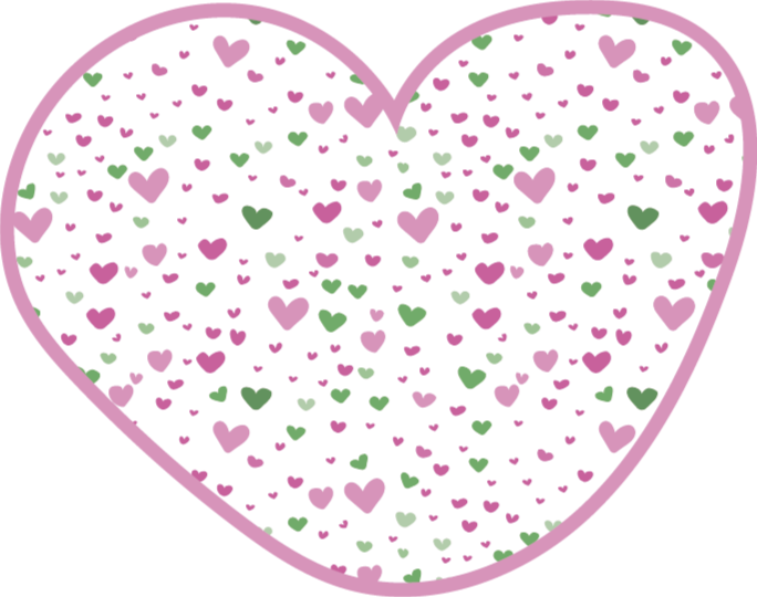 Szív mintás dekoráció vinil szőnyeg mások - TenStickers