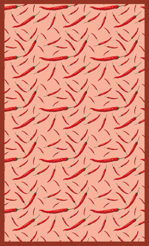 Chili pár paprika fa padló - TenStickers
