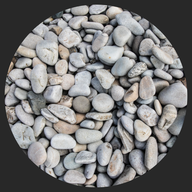 Apró kövekből álló fürdőszoba padló - TenStickers