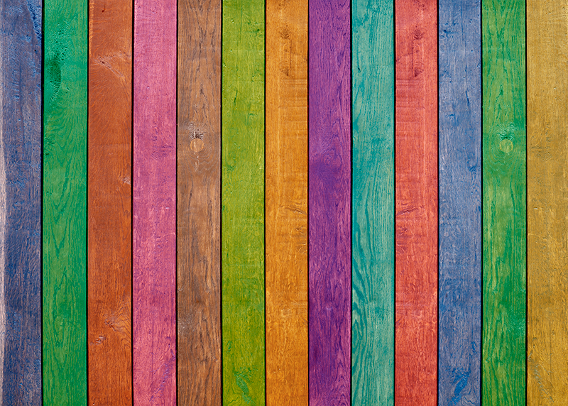 Fa többszínű mintával fa padló - TenStickers