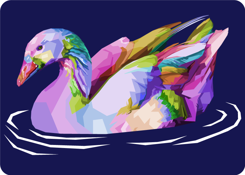 Pop art madár állat vinil szőnyeg - TenStickers