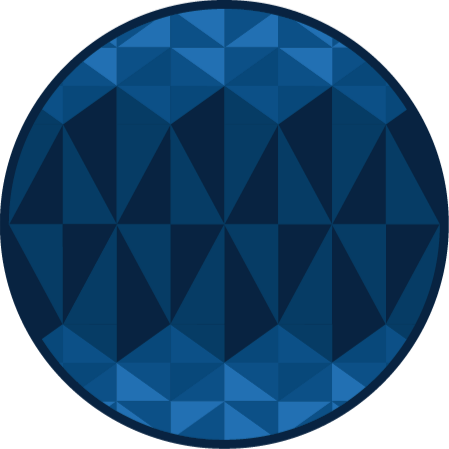 Kék háromszög geometriai vinil szőnyegek - TenStickers