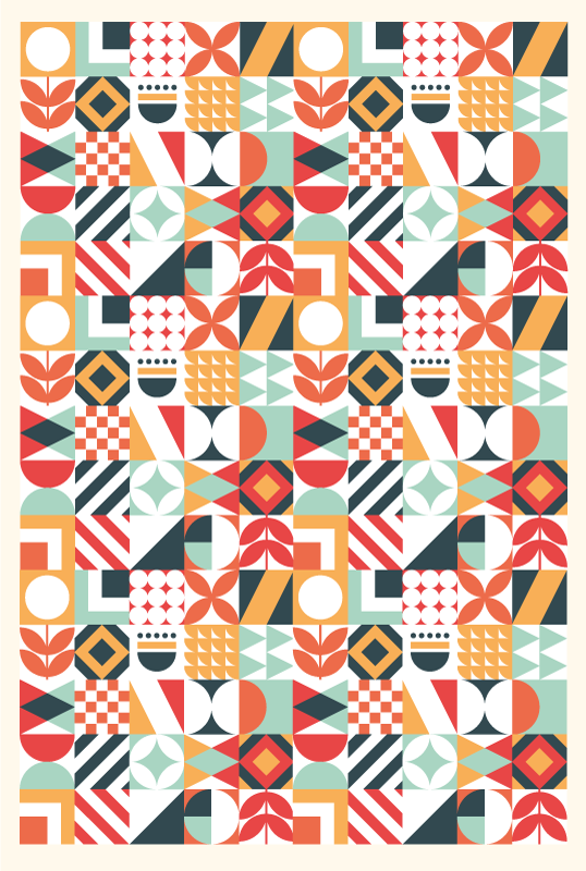 Különböző minták mozaik padlólapok - TenStickers