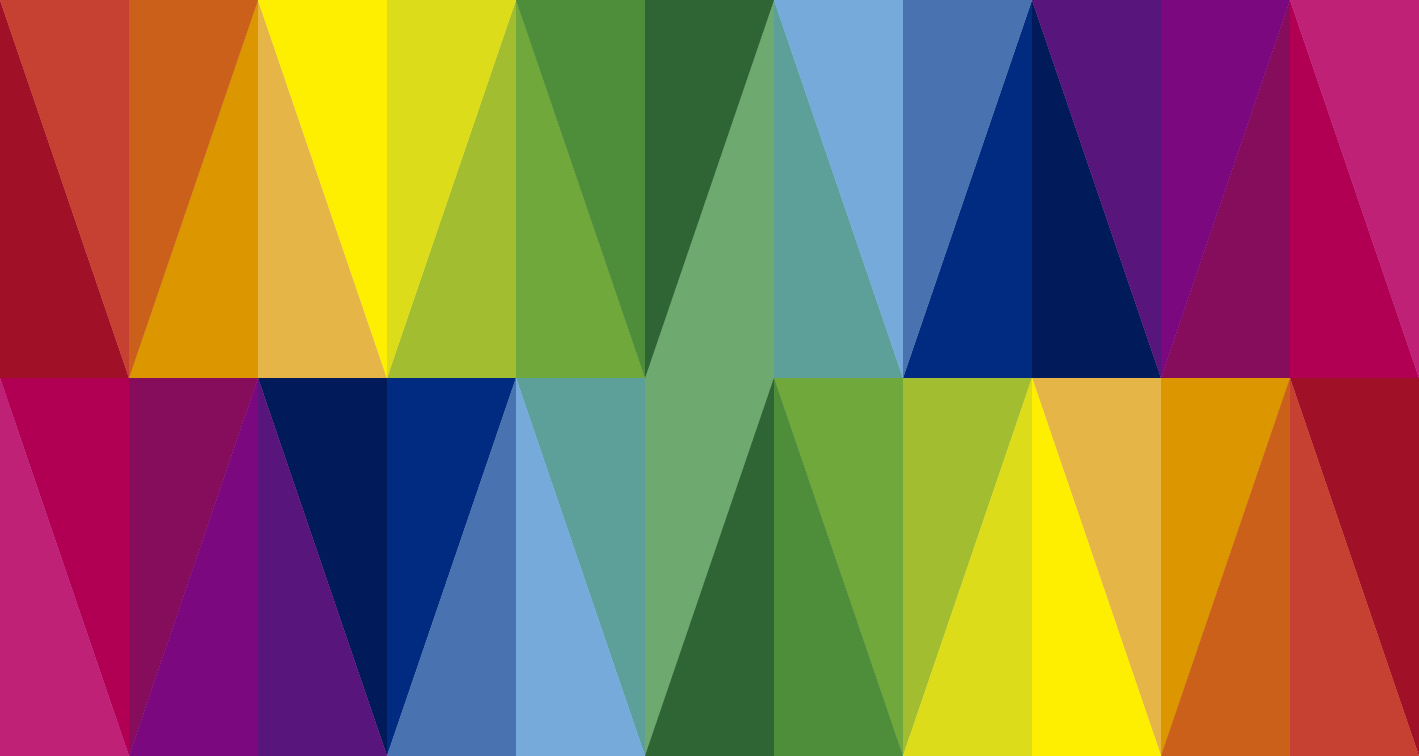 Szivárvány háromszögek geometriai vinil szőnyegek - TenStickers