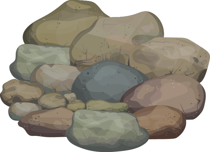 Vinil szőnyeg kőhatás különböző kövek textúrájával - TenStickers