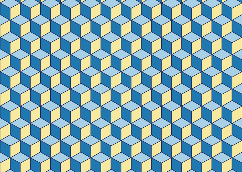 Vinil szőnyeg konyhai 3d hatású geometriai szőnyegek - TenStickers