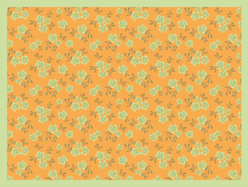 Virágmotívum felület vinil szőnyeg virágok és növények - TenStickers