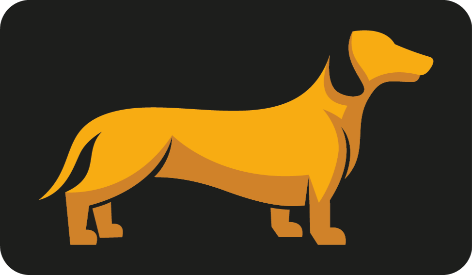 Kutya sziluett vinil szőnyeg állat - TenStickers