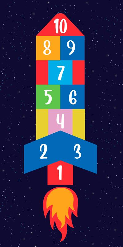 Vinil szőnyeg ugró játék gyerekeknek - TenStickers