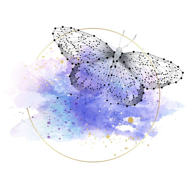 álmodozó pillangó állatszőnyeg - TenStickers