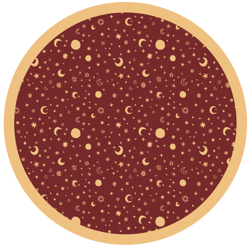 Mosott vörös gyermek csillag szőnyeg - TenStickers