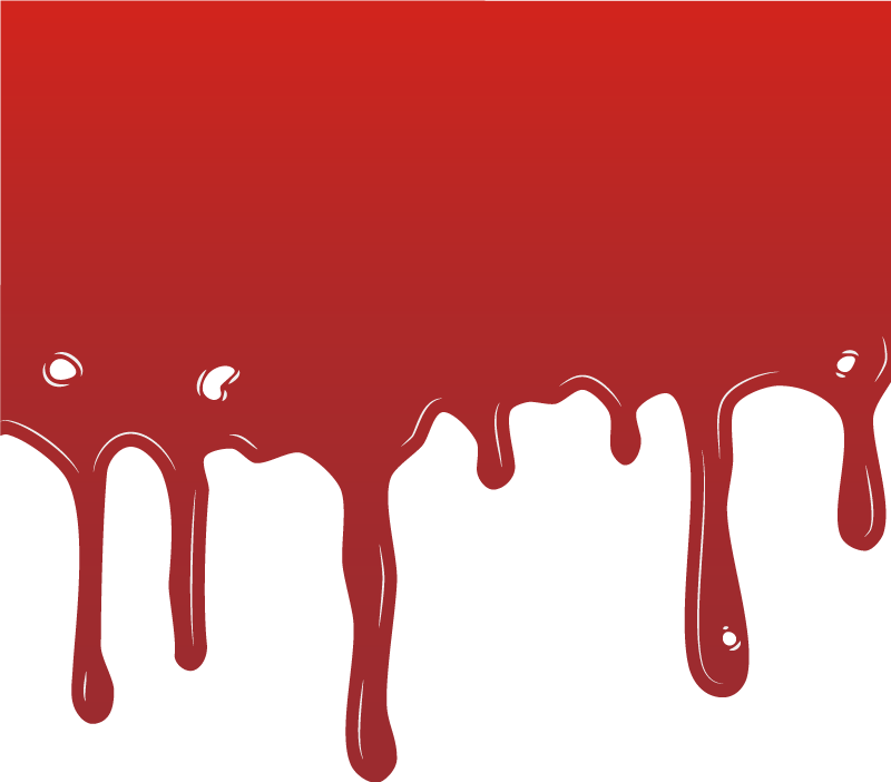 Csöpögő festék vinil szőnyeg halloween - TenStickers